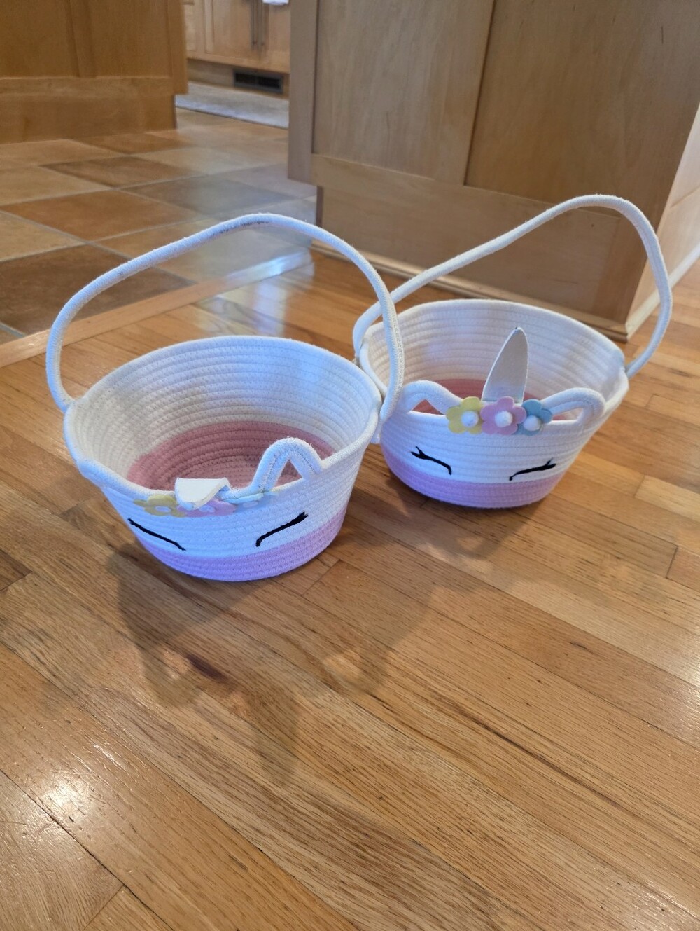 Unicorn Storage / Easter Basket Pair